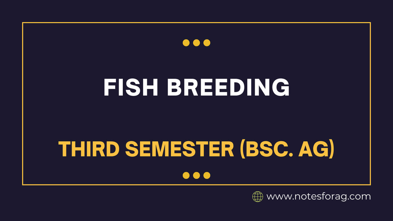 Fish Breeding
