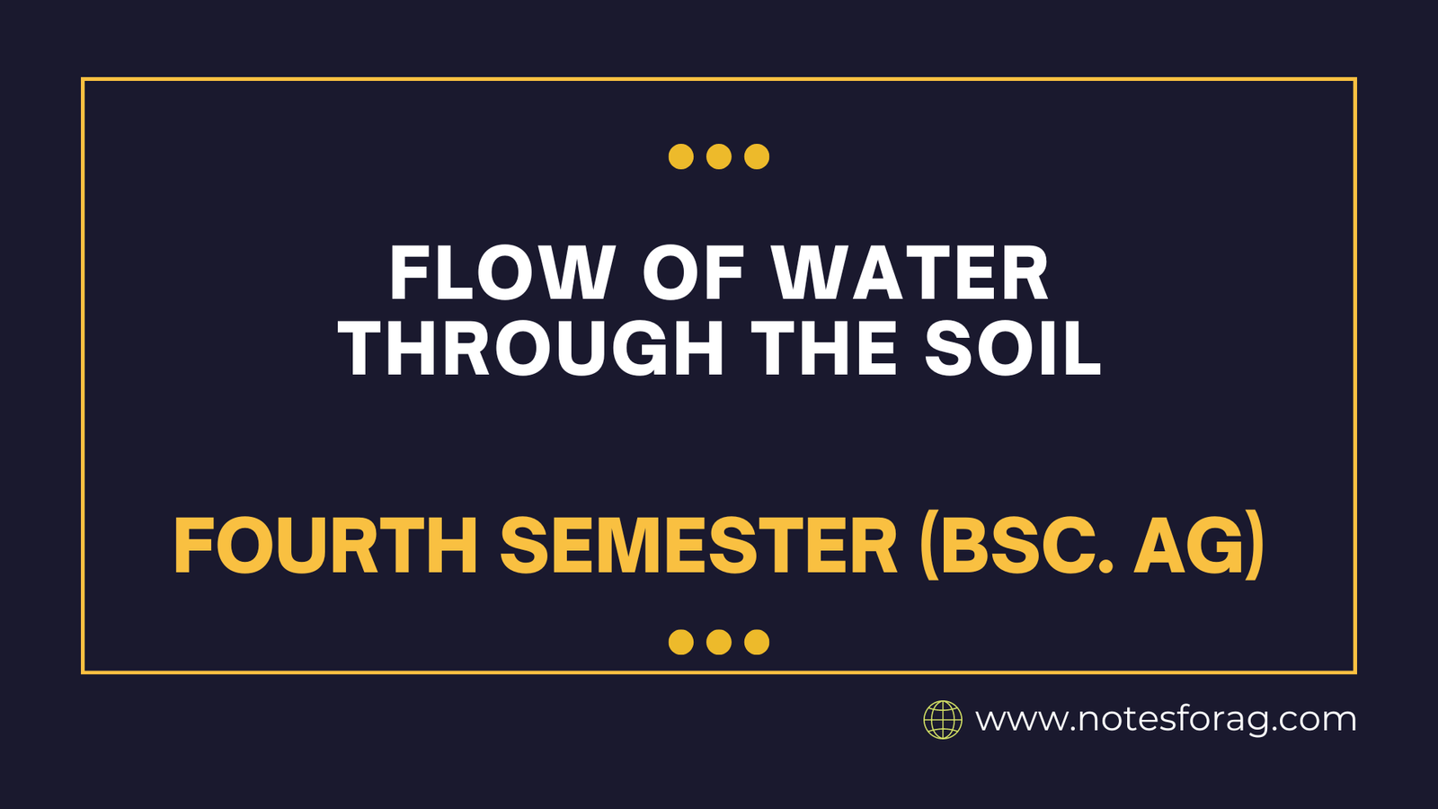 Flow-of-water-through-soil