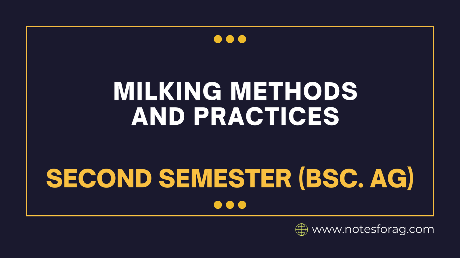 Milking methods and practices