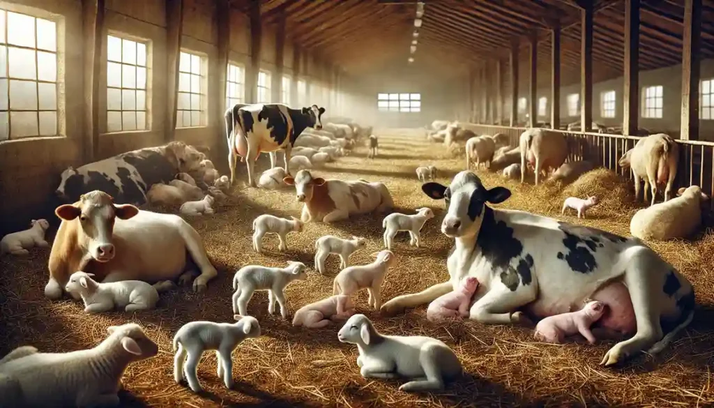Pregnant-and-lactating-of-farm-animals