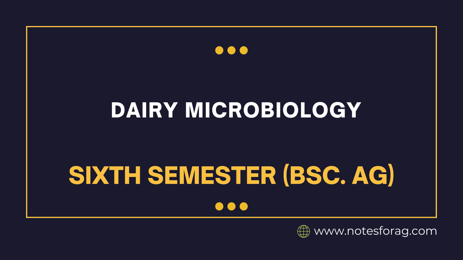 Dairy Microbiology