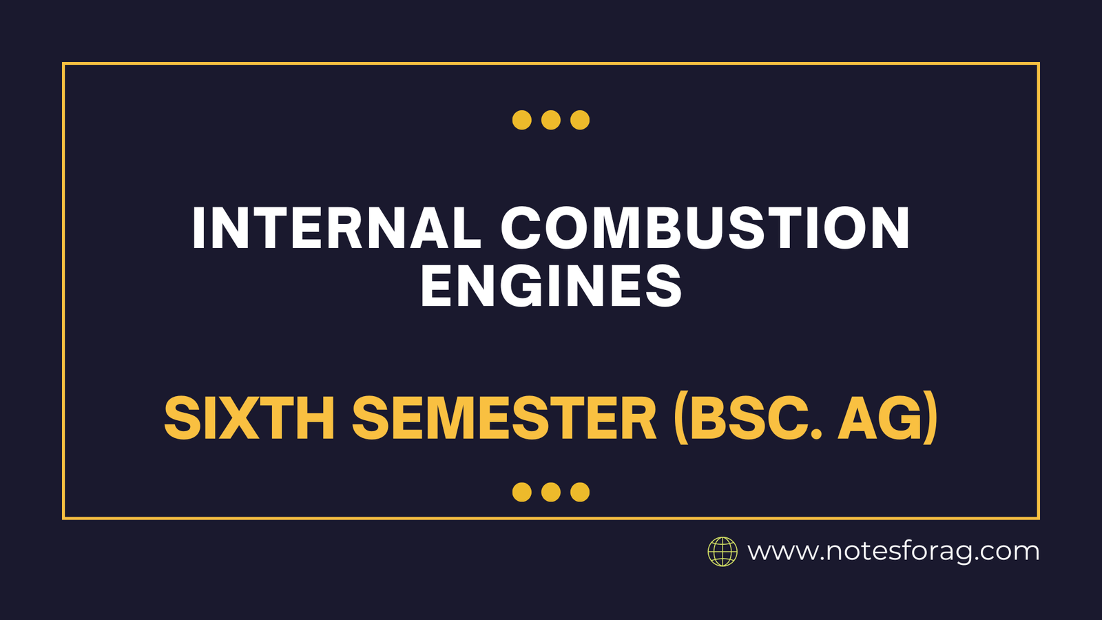 Internal Combustion Engines