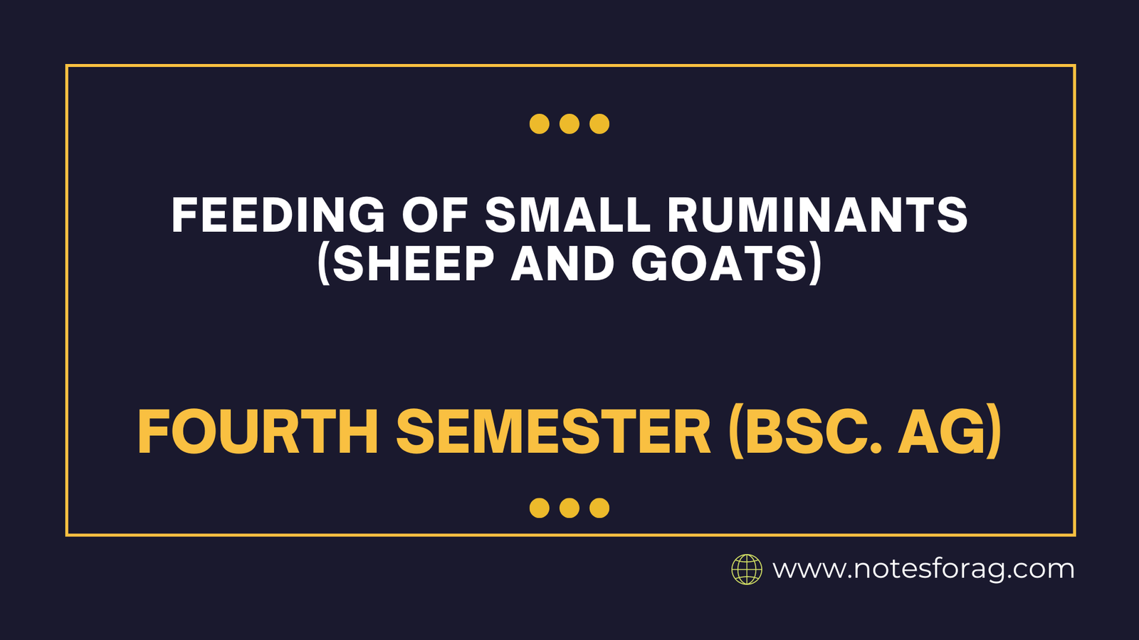 Small-Ruminants