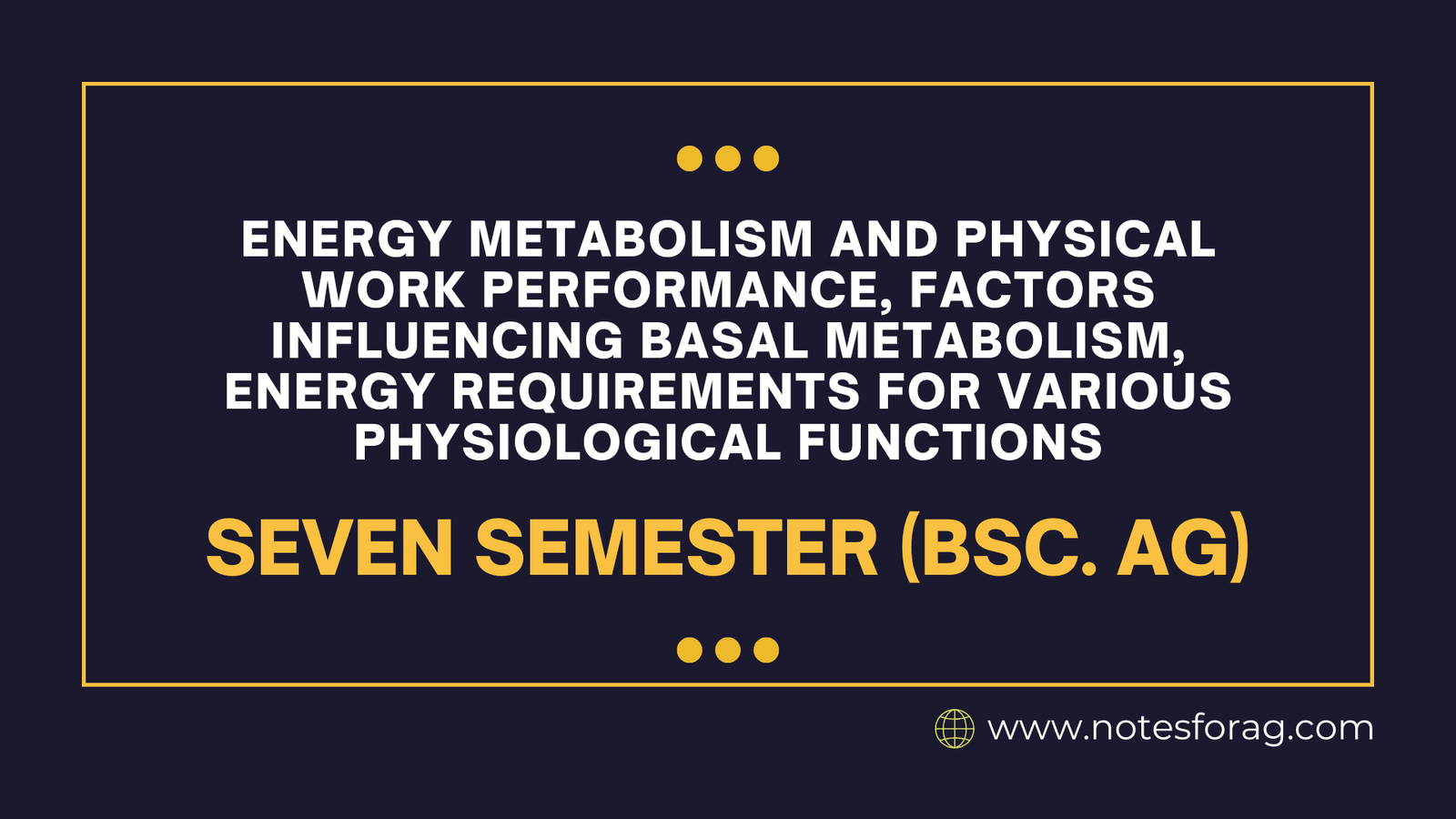 Energy metabolism and physical work performance, factors influencing basal metabolism, Energy requirements for various physiological functions