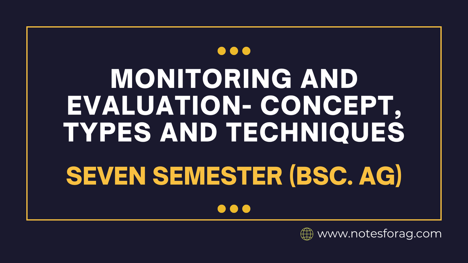 Monitoring and evaluation- concept, types and techniques