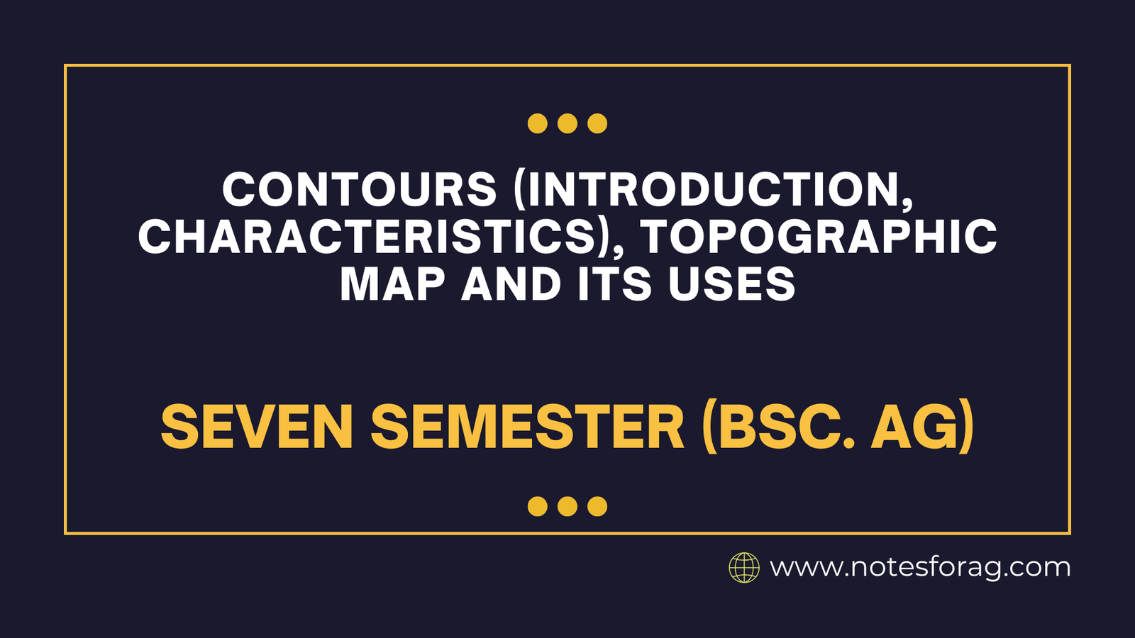 Contours (Introduction, characteristics), Topographic map and its uses