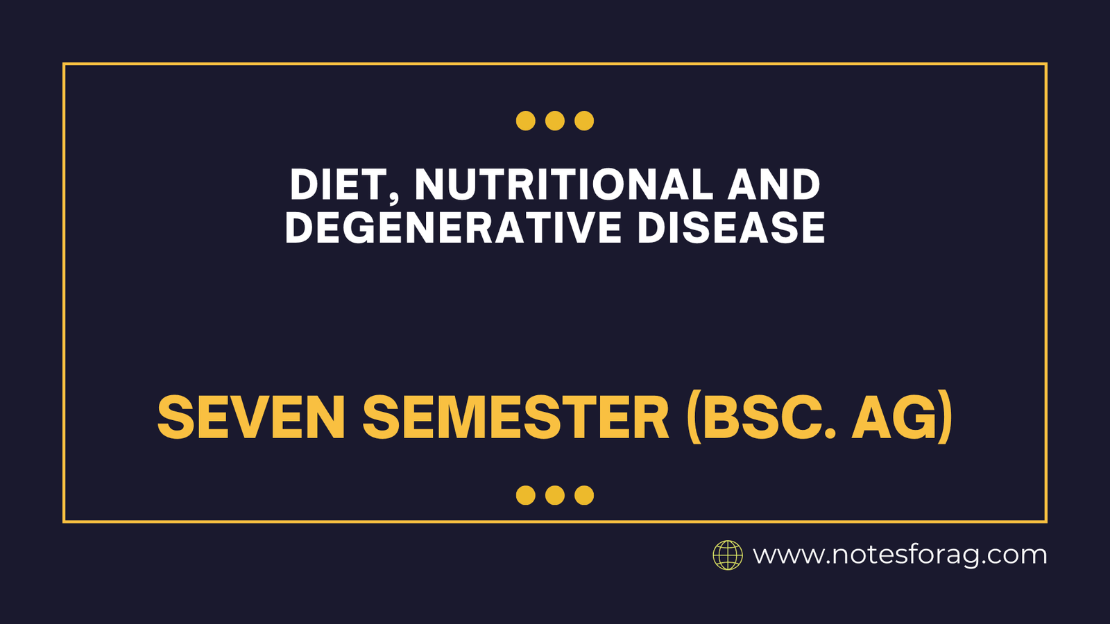 Diets ,nutritional and degenerative disease