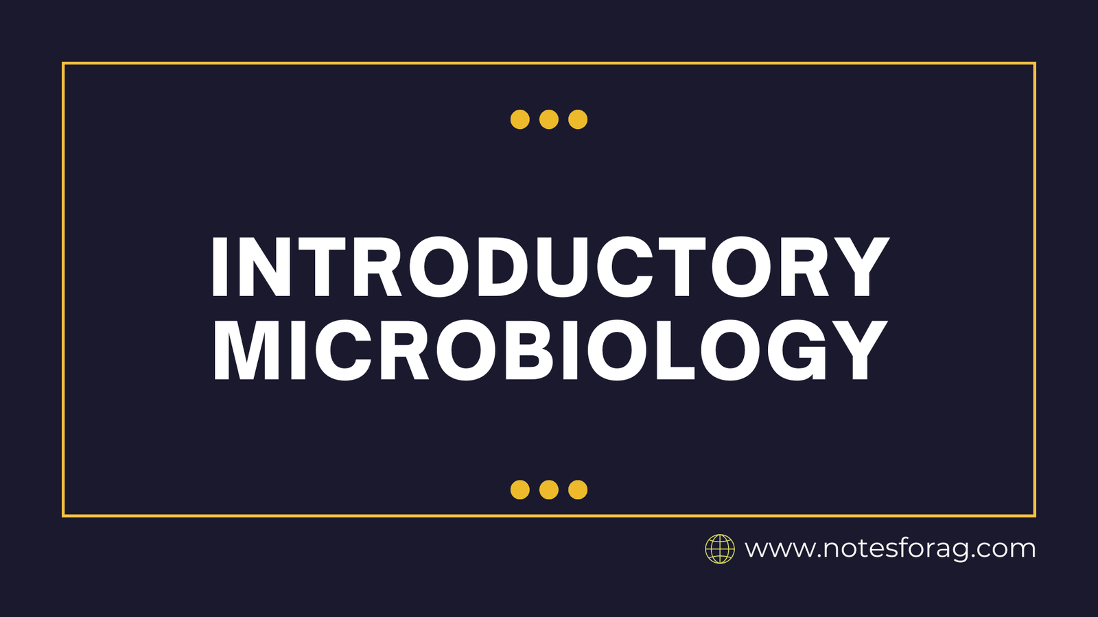 Introductory Microbiology