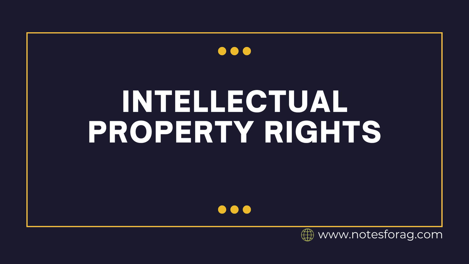 Intellectual Property Rights
