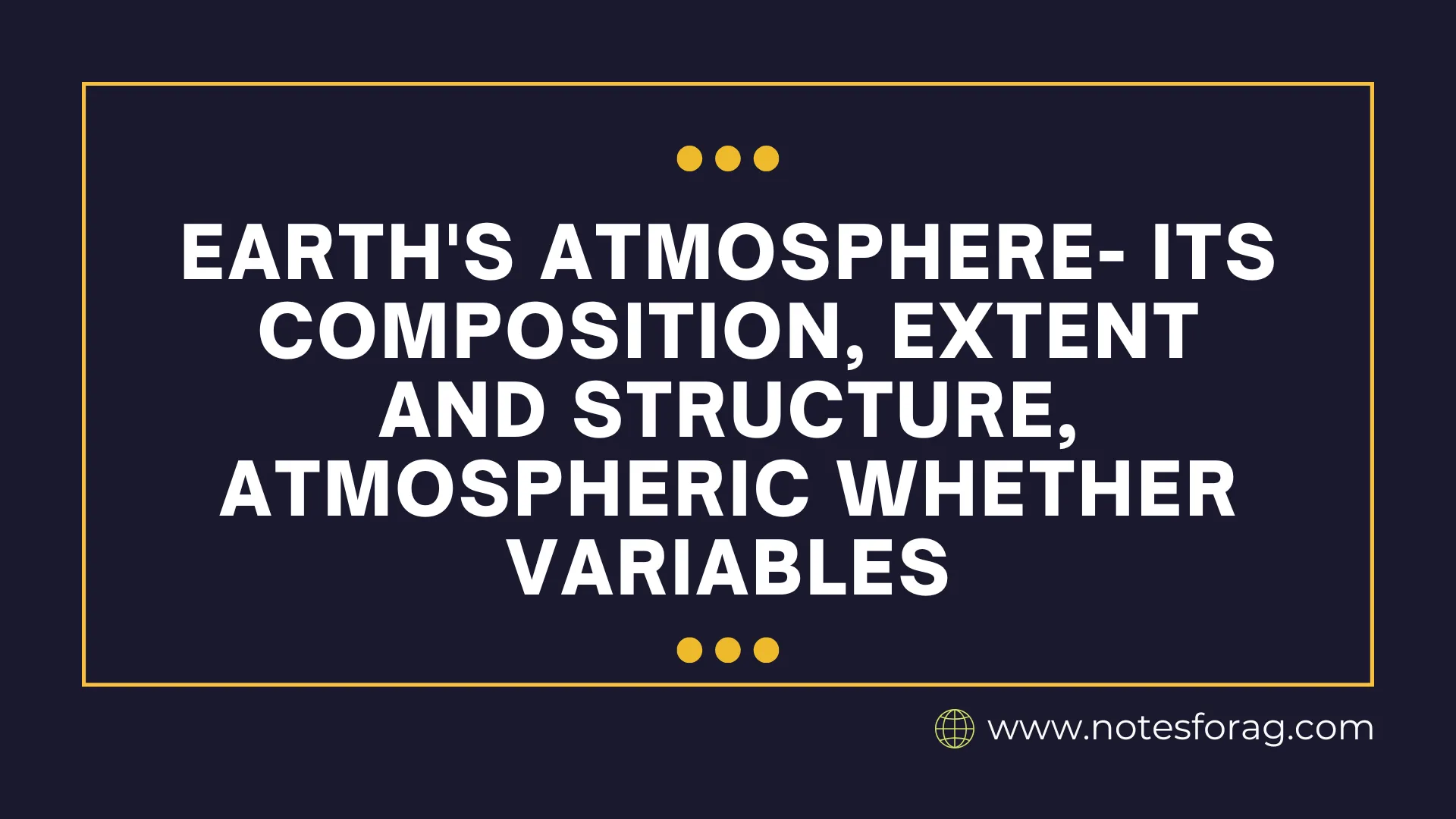 Atmospheric Whether