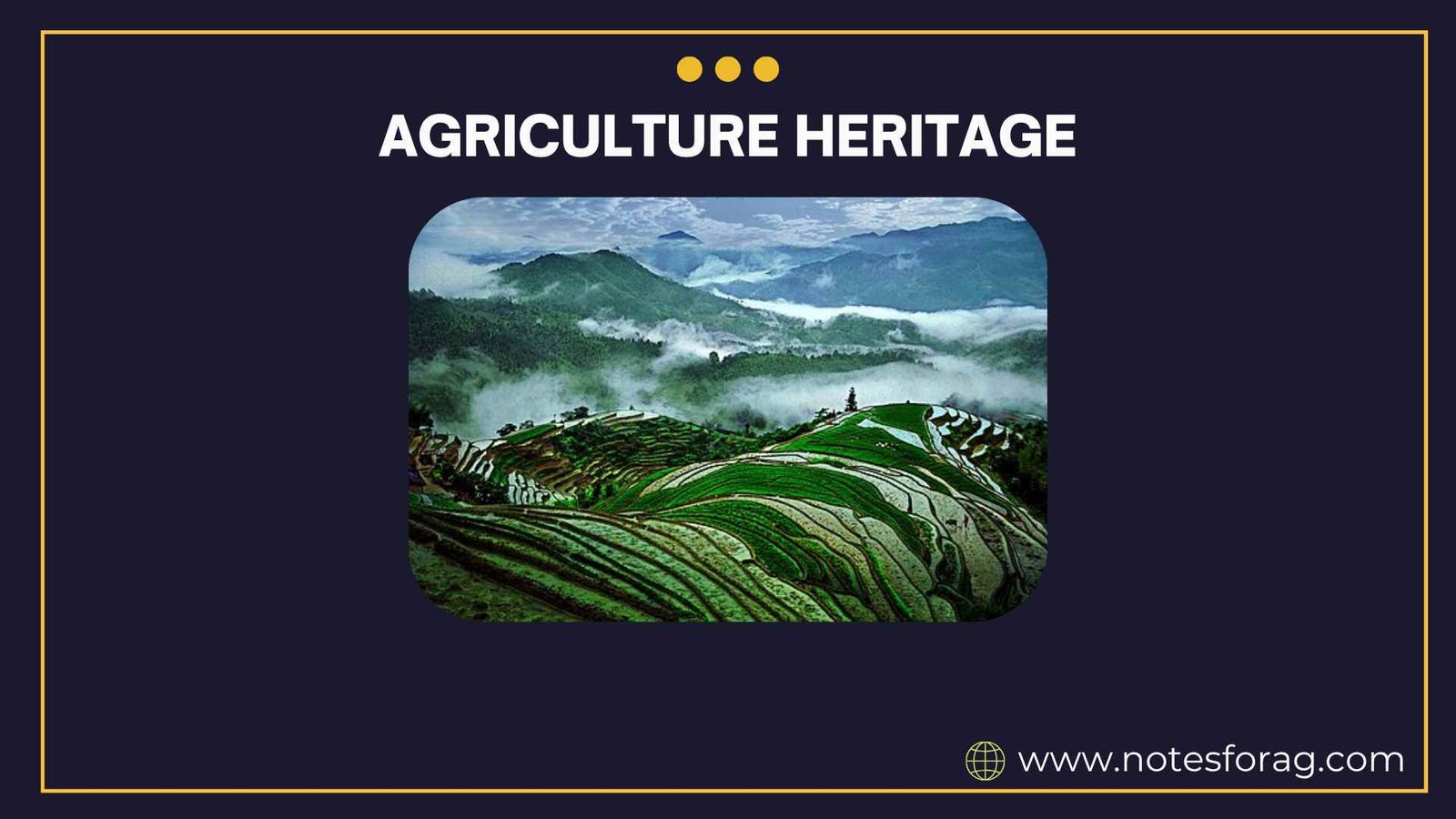 Agricultural heritage