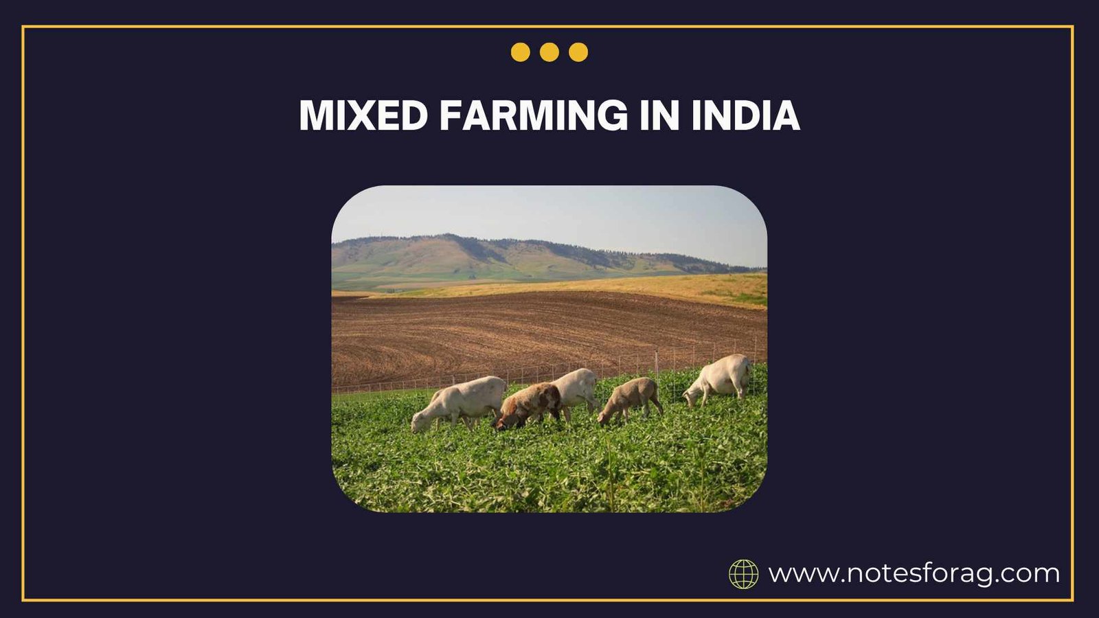 Mixed farming in India